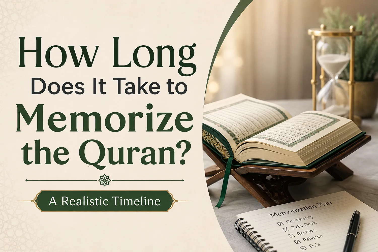 How Long Does It Take to Memorize the Quran A Realistic Timeline